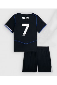 Chelsea Pedro Neto #7 Jalkapallovaatteet Lasten Kolmas peliasu 2025-26 Lyhythihainen (+ Lyhyet housut)